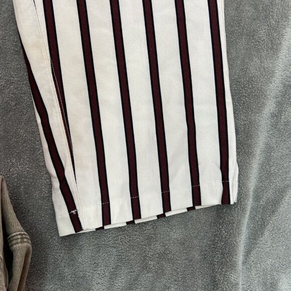 Vtg Boombah Ultimate Baseball Softball Pants White‎ Red Burgundy Stripes 38 Long - Picture 8 of 16